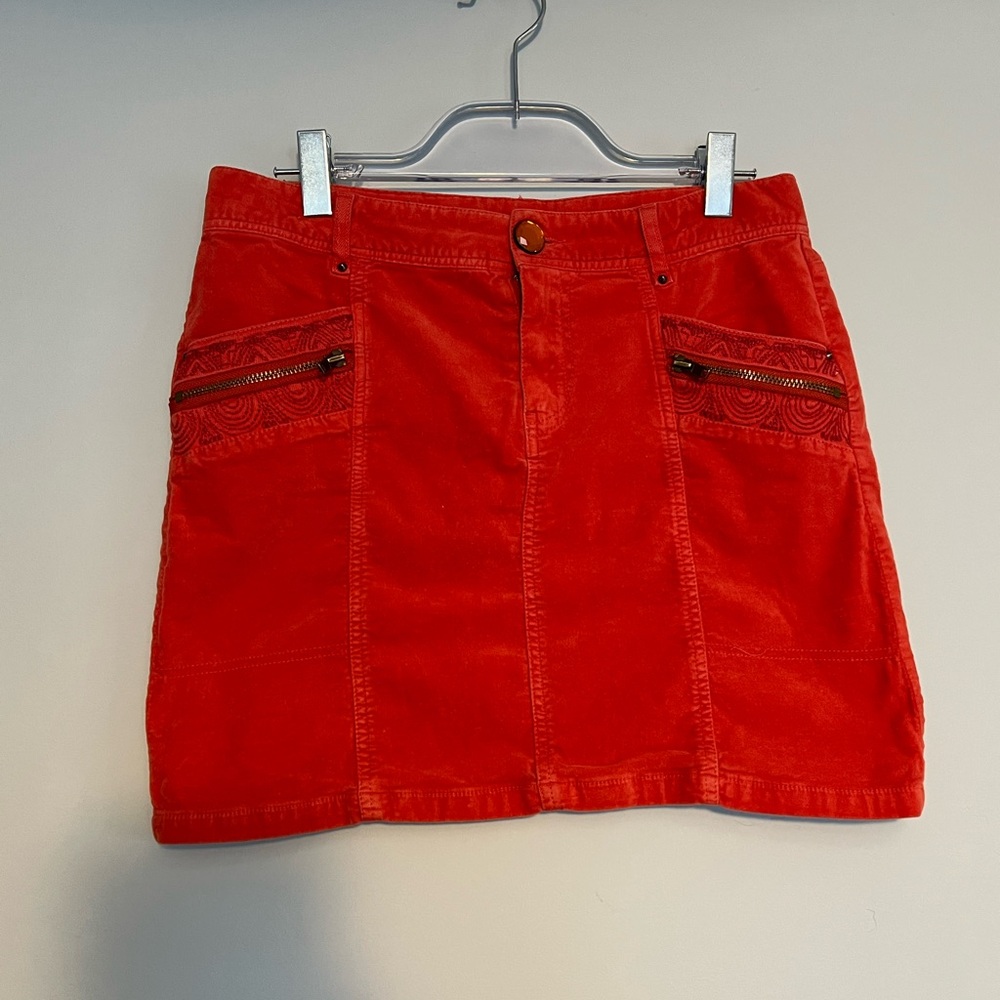 Catimini Orange Skirt With Pockets